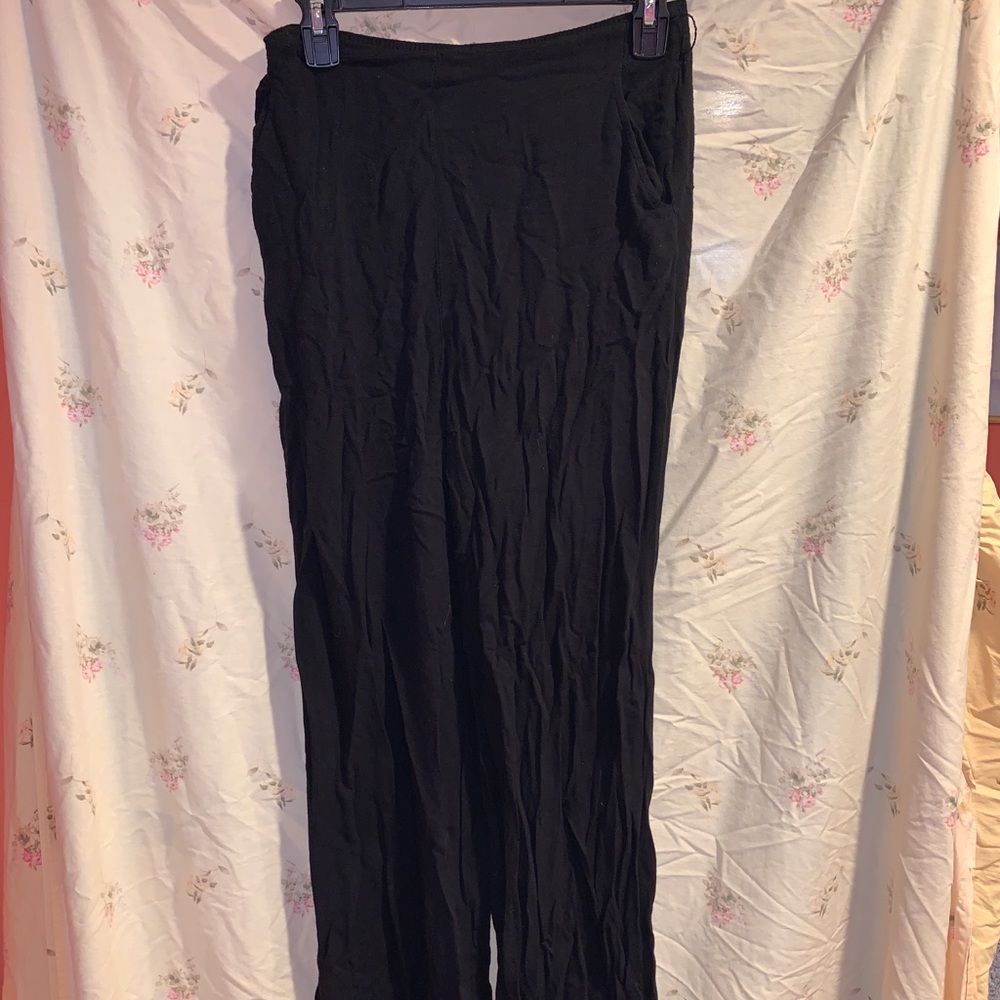 Wide leg black pant